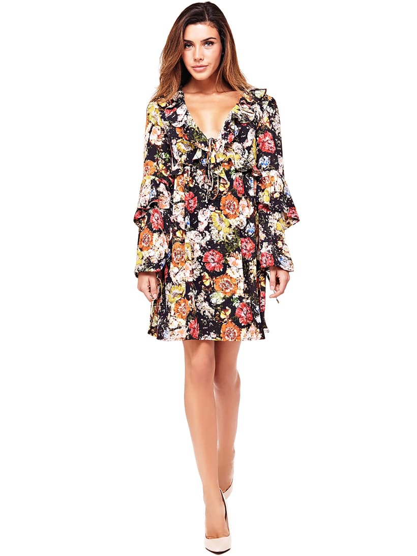 robe guess imprimé fleurs robe guess imprimé fleurs