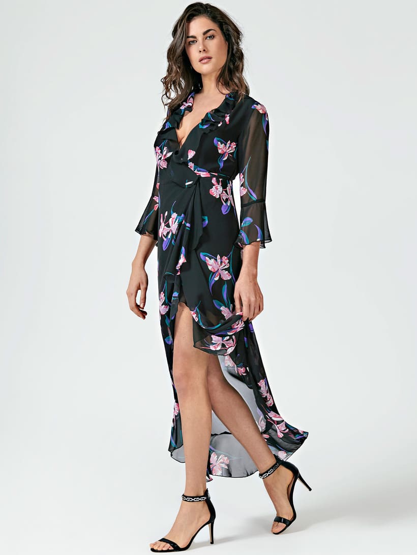robe guess imprimé fleurs robe guess imprimé fleurs