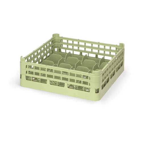 GuestSupply US Glass Rack, 16-Compartment Medium Plus, Specify Color