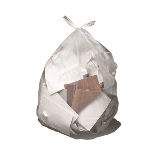 30 Gal. White Low-Density Can Line (25/oll, 8-olls/Caton