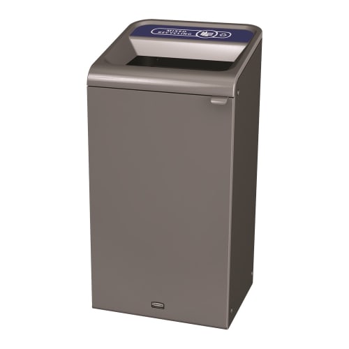 Rubbermaid Configure 23 Gallon Mixed Recycling Receptacle, Stenni Gray