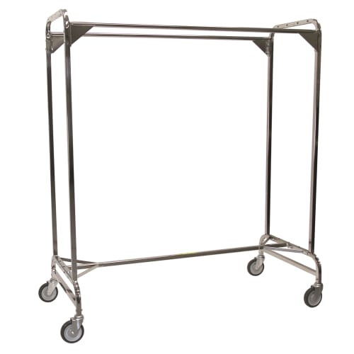 GuestSupply US | R&B Wire 60in Garment Rack, Double Pole, Chrome