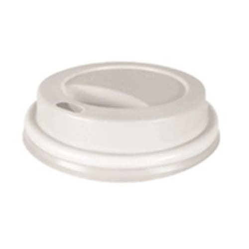 GuestSupply US | Dome Sip White Lid, Fits 9-10oz Ripple and Paper Hot Cups