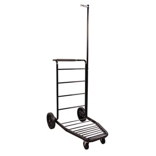 GuestSupply US Lug-A-Bout Compact Luggage Cart, Black