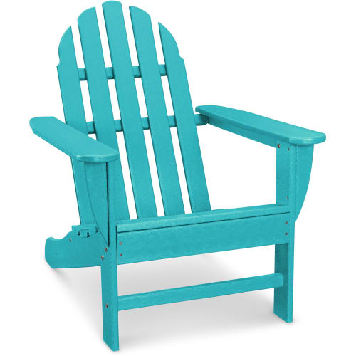 Cape Soleil Verde Adirondack Chair With Attached Ottoman - Thumbnail 3