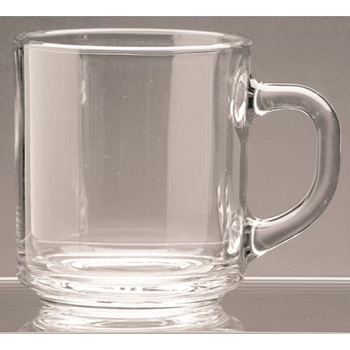 Coffee Mug 10 oz, Clear Glass