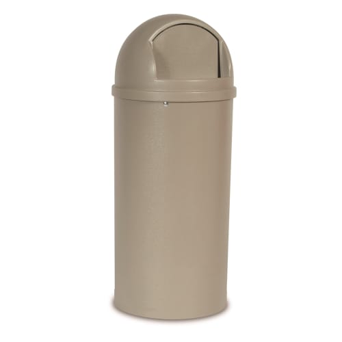 Marshal Classic Container, 25 gal, Plastic, Beige Marshal Classic Container, 25 gal, Plastic, Beige