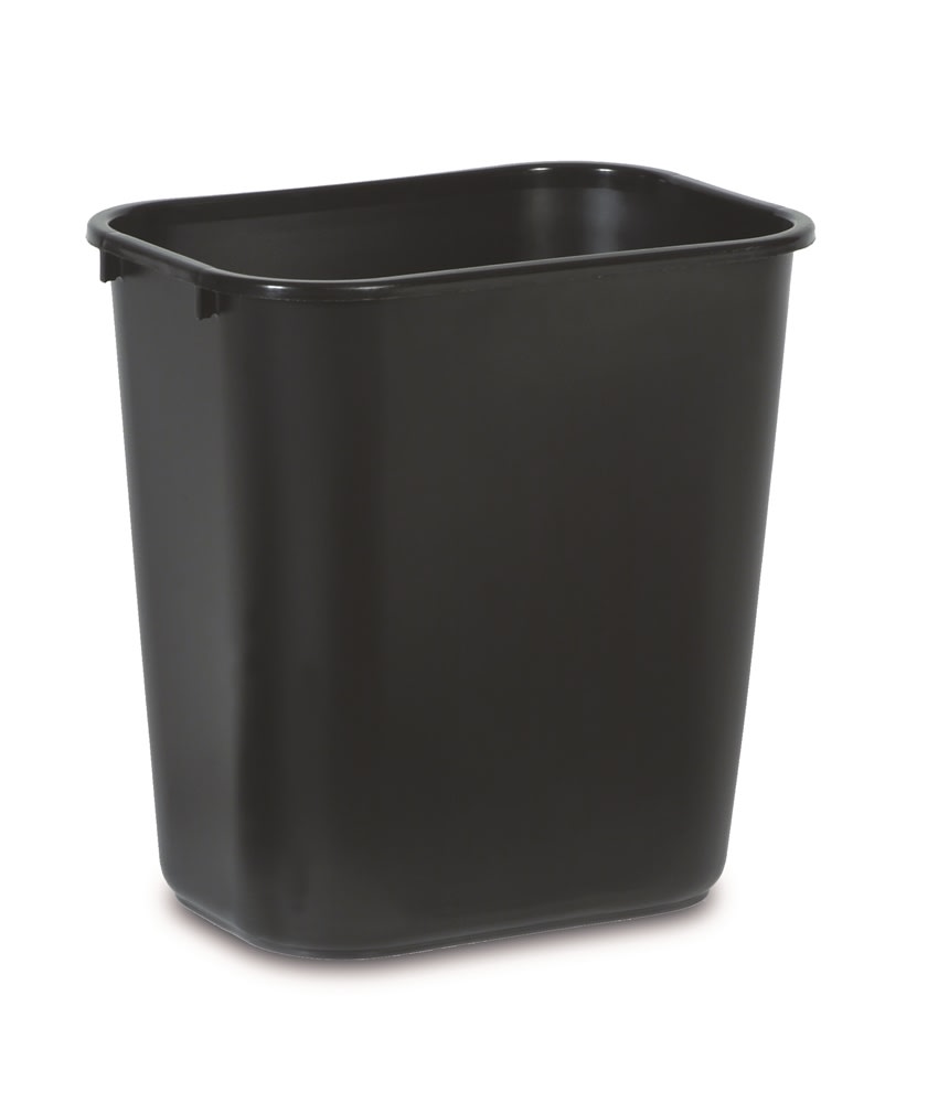 GuestSupply US | Rubbermaid® Wastebasket, 28 Quart, Black, image size:860x1000