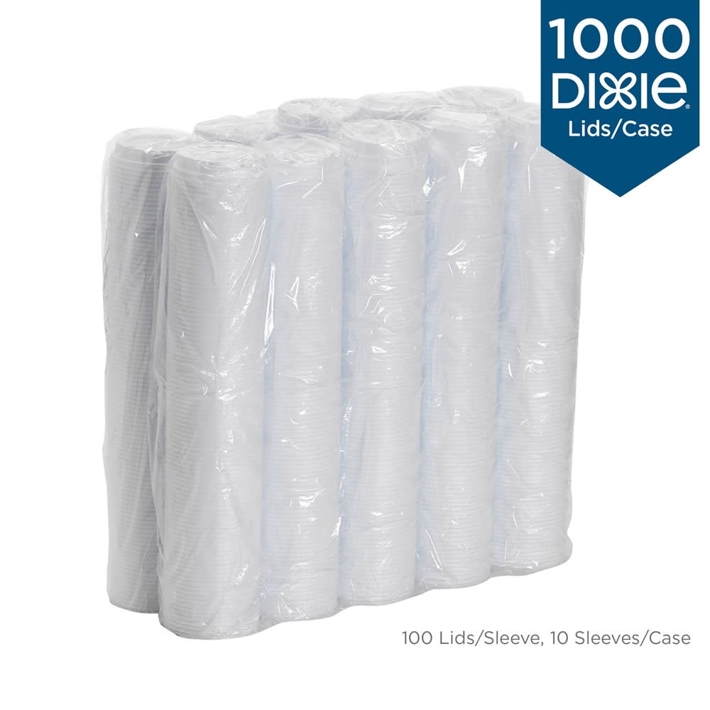 GuestSupply US | Dixie Dome Lid for PerfecTouch 10-16oz Paper Cups, White