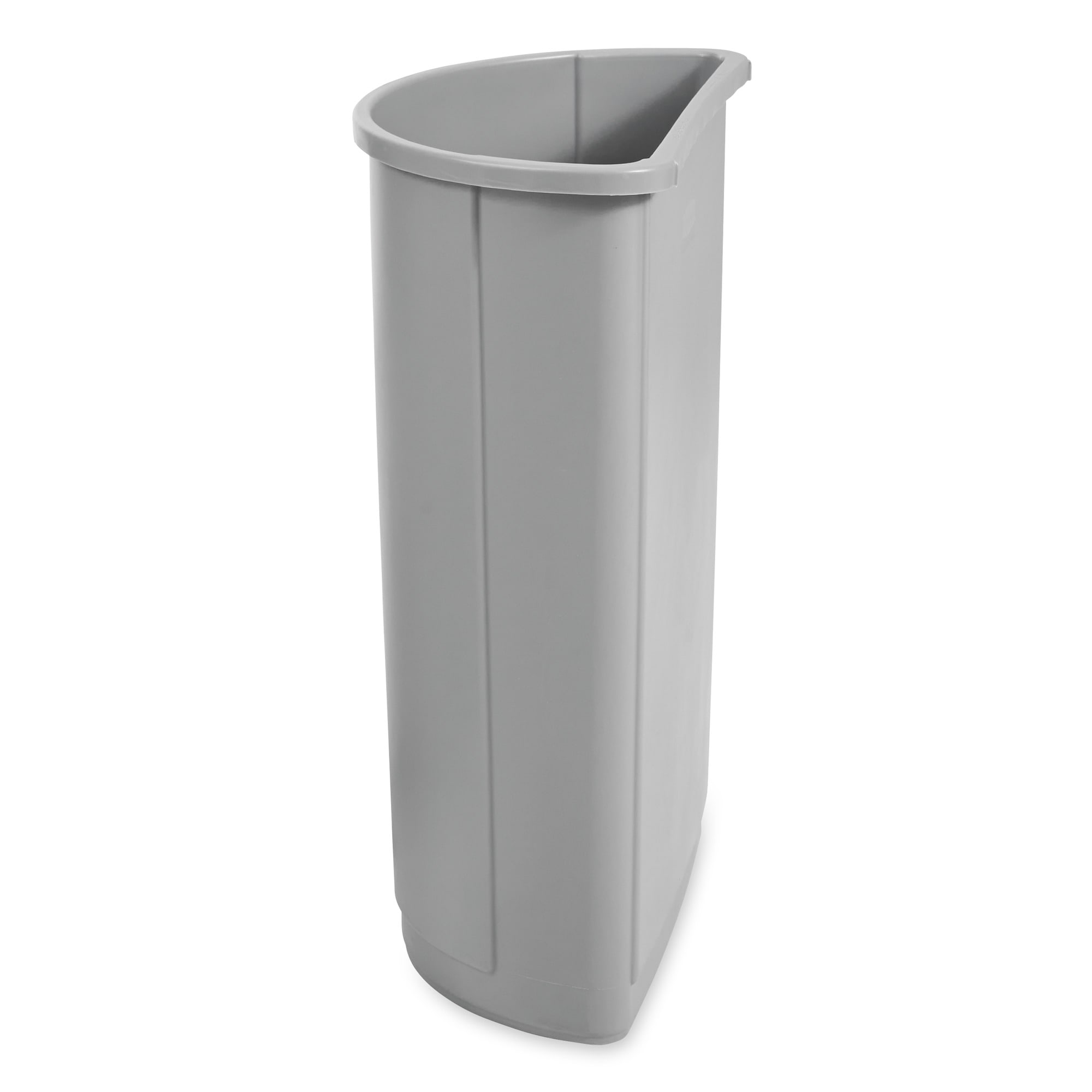 Cestino Portarifiuti Semicircolare In Plastica - 79,5 Litri - Colore Grigio - Adatto Per Hotel, Uffici, Bagni Pubblici