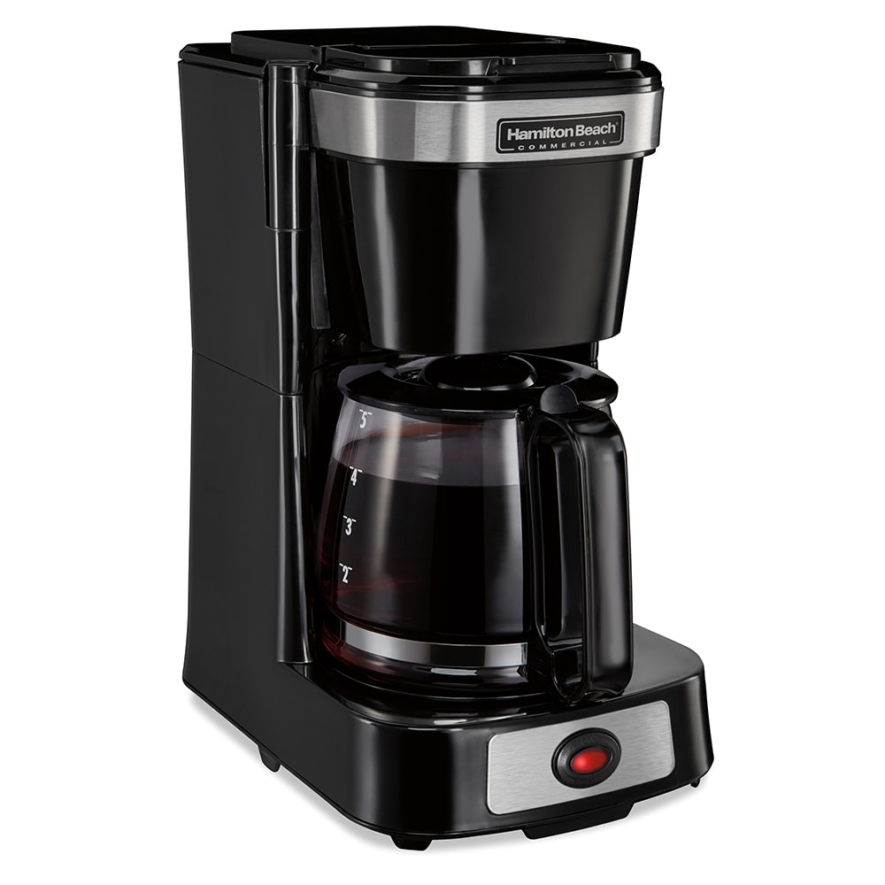 Hamilton Beach 4-Cup Coffeemaker with Glass Carafe, Black