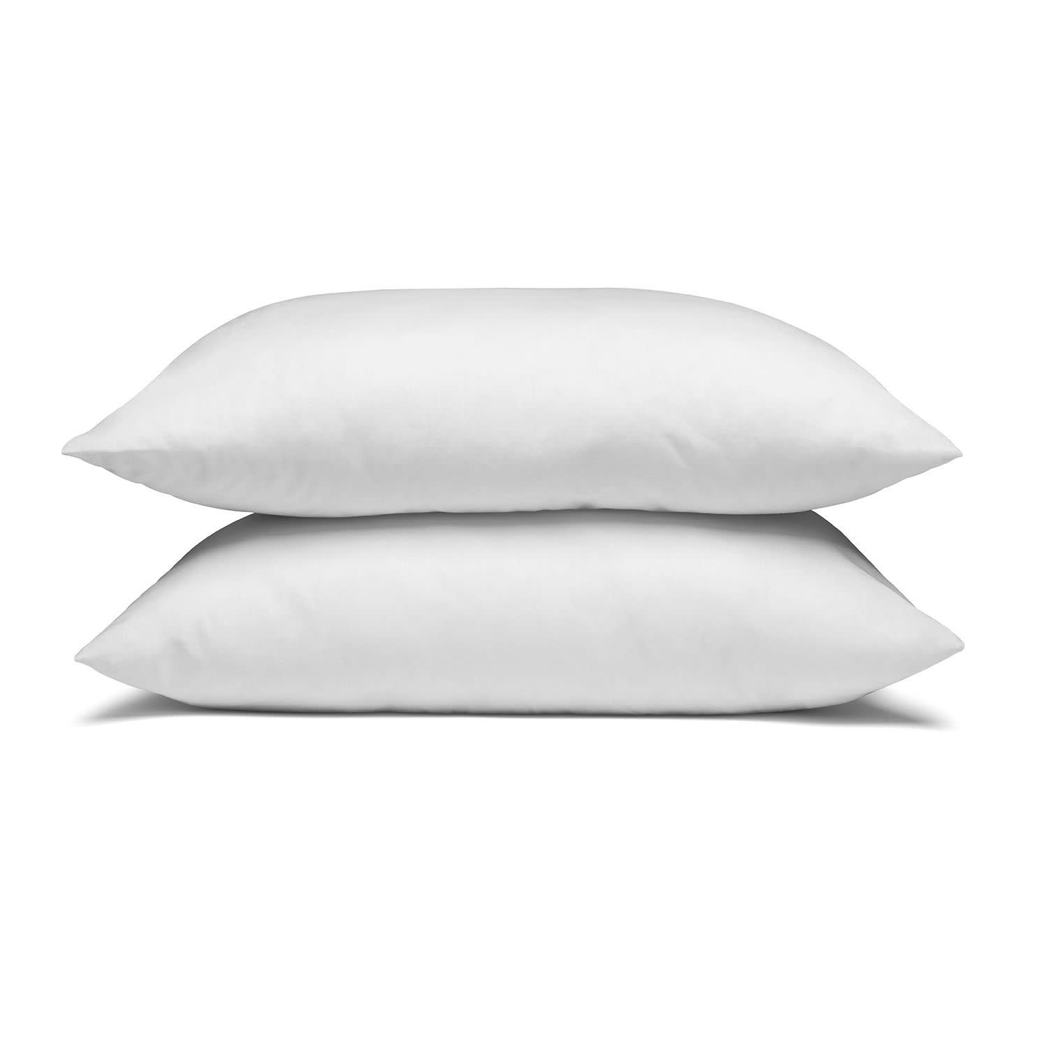 Southshore Fine Living 4-Pack Standard Pillowcases – Luxurious Brushed Microfiber, 20x30", Hotel Quality, Ultra Soft, Bright White