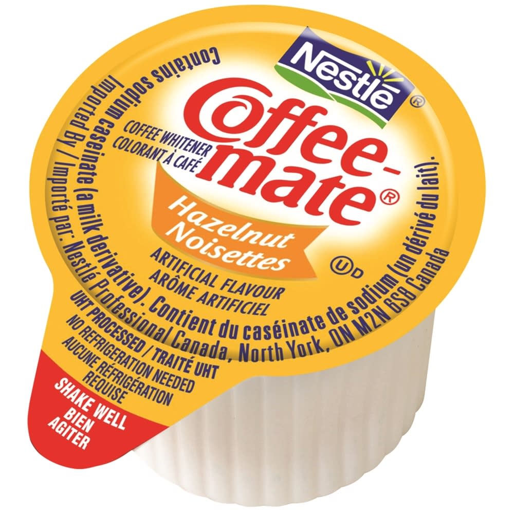 Nestle® Coffee-mate® Liquid Creamer, Hazelnut Flavor, 11ml, Single Serve  Mini Cups, 180/Box