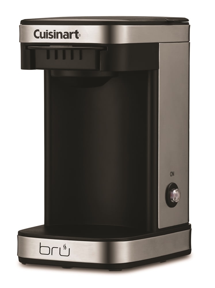 GuestSupply US | Cuisinart Bru 1-Cup Coffeemaker, Black and Stainless Steel