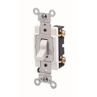 20 Amp Single-Pole AC Quiet Toggle Switch, White 20 Amp Single-Pole AC Quiet Toggle Switch, White