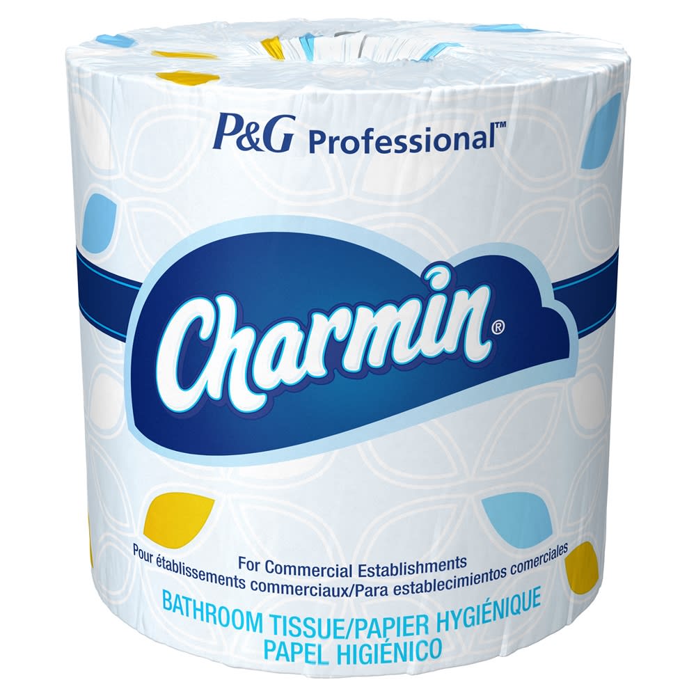 Charmin Commercial Toilet Paper, 75 Individually Wrapped Rolls, 450 Sheets  Per Roll, image size:1000x1000