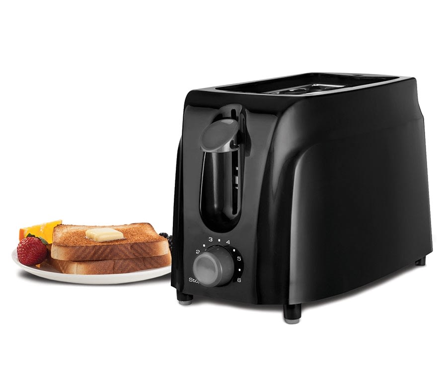 Brentwood TS-270BL Cool-Touch 2-Slice Retro Toaster - Extra-Wide Slots, Blue/Silver