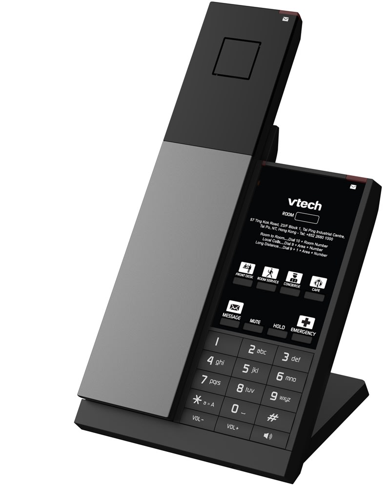 GuestSupply US | VTech NG-A3411 Single Line Analog Cordless Phone, Gunmetal  and Black