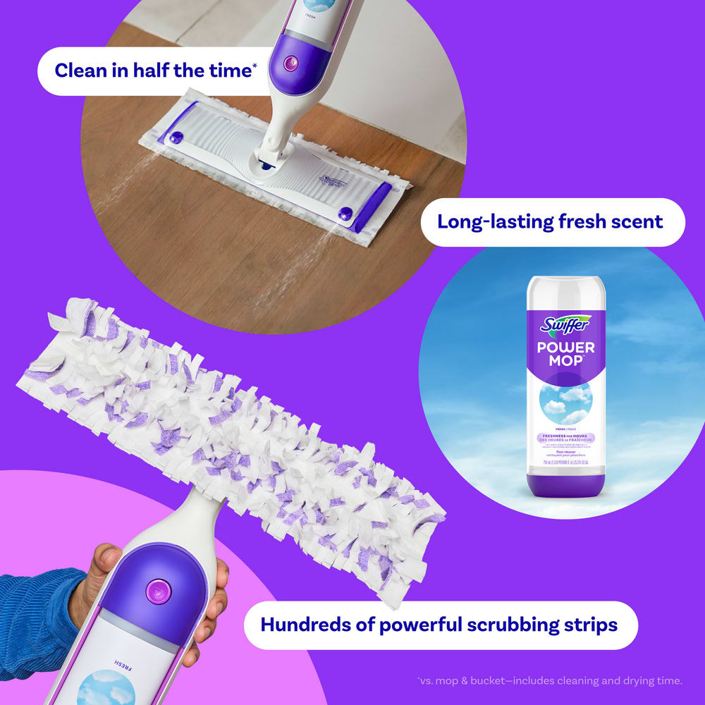 50 Ricariche Compatibili Per Swiffer Power Mop – Panni Multisuperficie Per Pavimenti In Legno E Piastrelle, Ecologici - 3