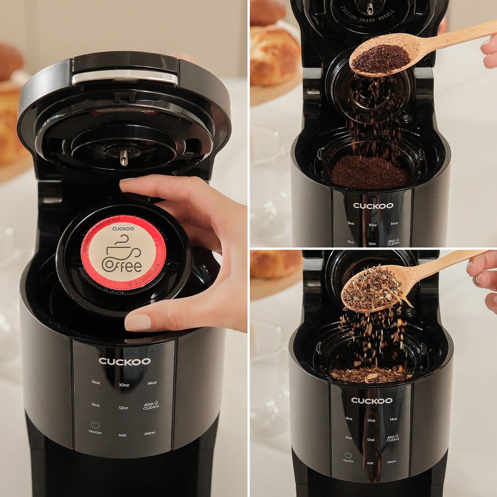 GuestSupply US | Cuckoo 3-in-1 In-Room K-Cup Coffeemaker, Black
