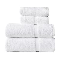 Lot of 12 Manchester Mills Hand Towels Cotton White Bathware Absorbent