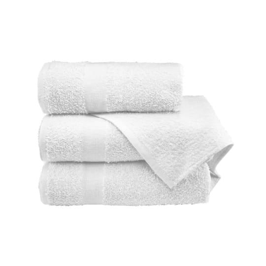 12x12 White Economy Washcloths, 1.00 lb/dz