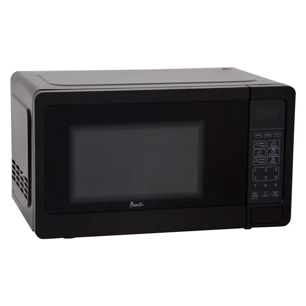 GuestSupply US | Avanti Microwave with Touch Pad, 0.7 Cu Ft, 700 Watts,  Black