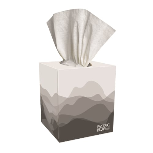 GuestSupply US | Pacific Blue Basic 2-Ply Facial Tissue, Cube Box, 36 ...