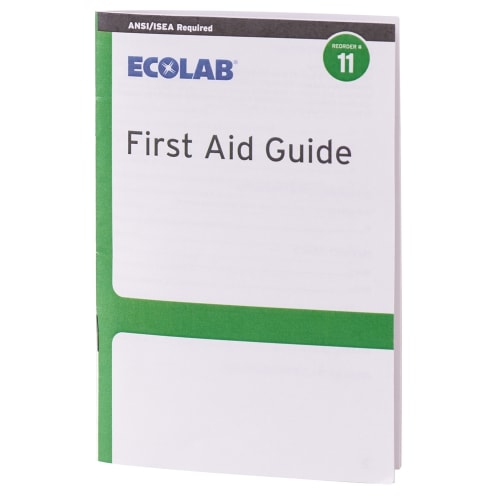 GuestSupply US | Ecolab® First Aid Guide 50225-01-03 Reorder No. 11
