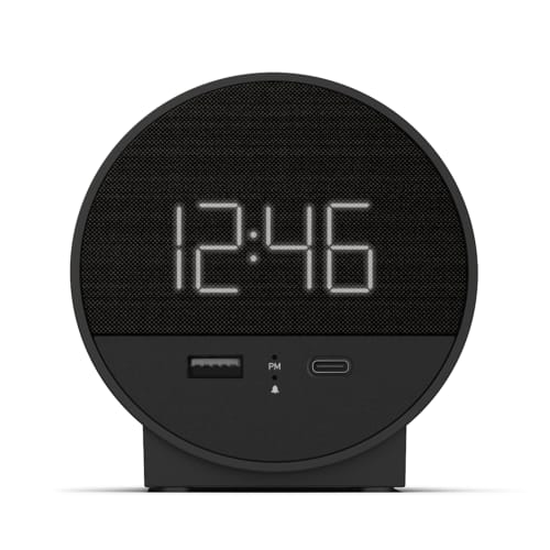 GuestSupply CA | NonStop Station O Alarm Clock, Black
