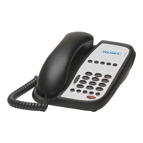 GuestSupply CA | Teledex Series A105S Telephone, Black