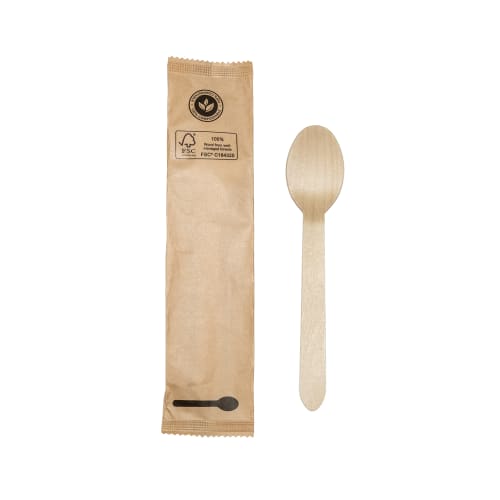 GuestSupply CA | Galligreen Individually Wrapped Wooden Spoon