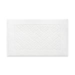 GuestSupply US | Triana Bath Rug, 100% Cotton, Basketweave Border ...