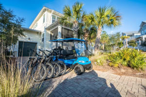 6 Seater Golf Cart &amp; 4 Adult Bikes!