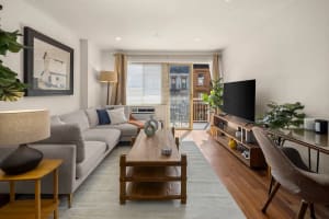 Preview for Cooper Place | Light-filled, Modern 1BR Loft with Private Balcony in East Village by Haus