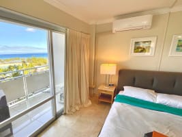 Bedroom with ocean view