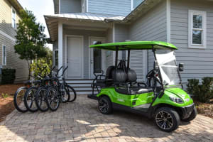 4 Seater Golf Cart and 4 Bikes!