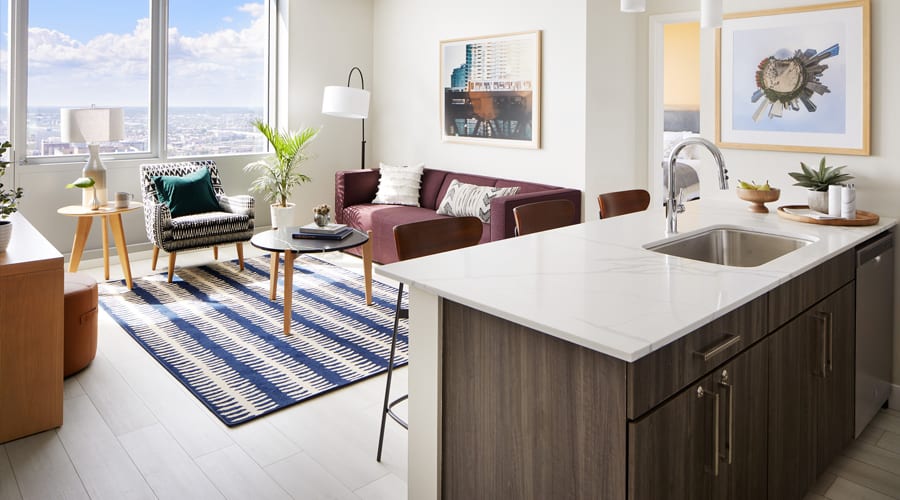 Sentral 32+ Day Designer Furnished 2BR Apt in South Loop Chicago High-Rise