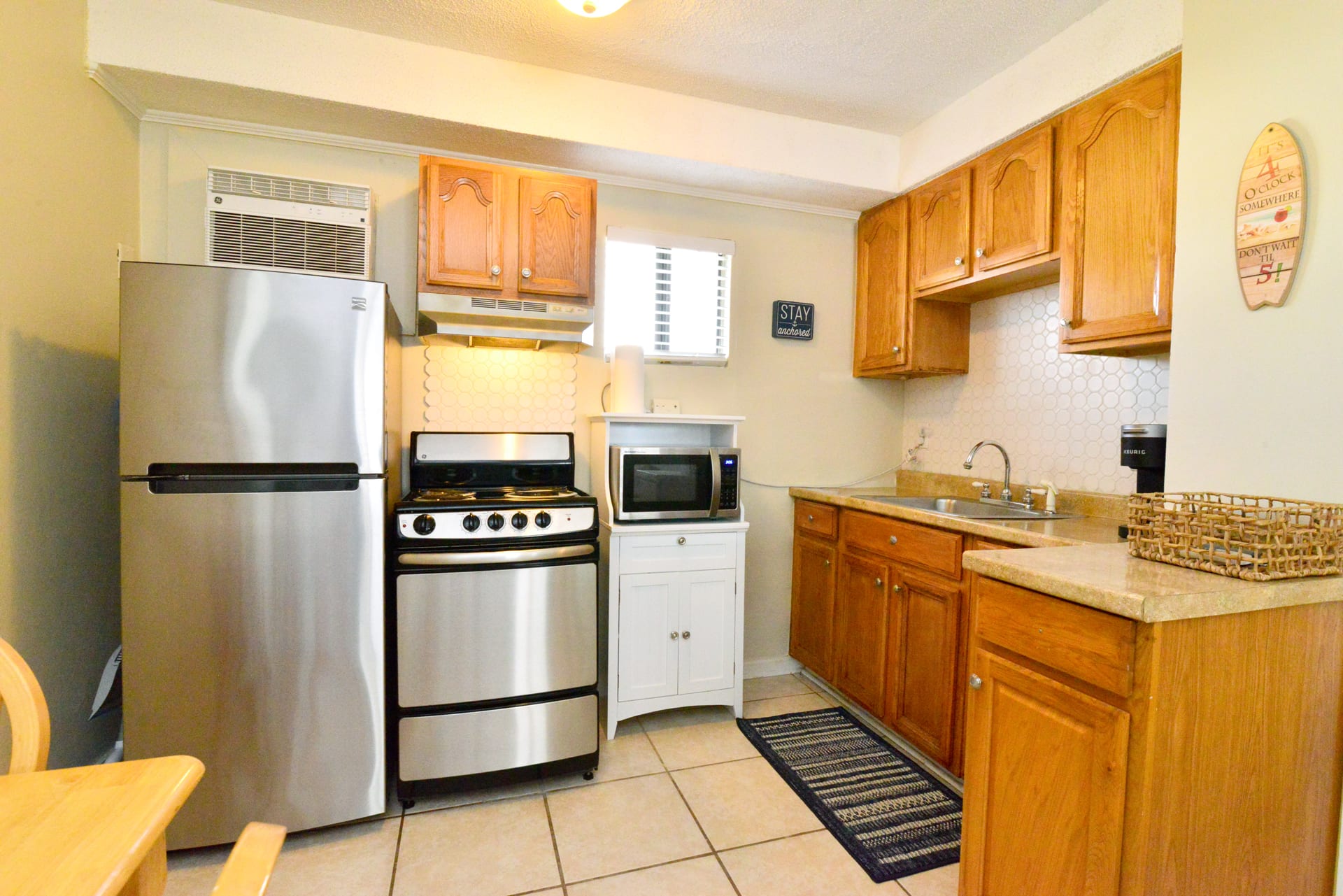 Kitchen and dining area