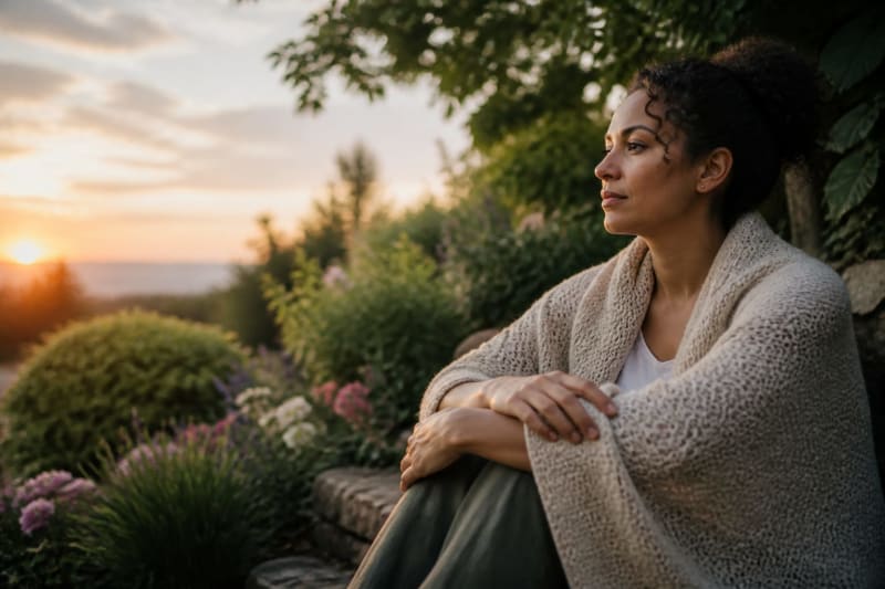 Featured image for Evening prayer for anxious hearts brings quiet courage and hope. - Blog article by Jessica DeYoung