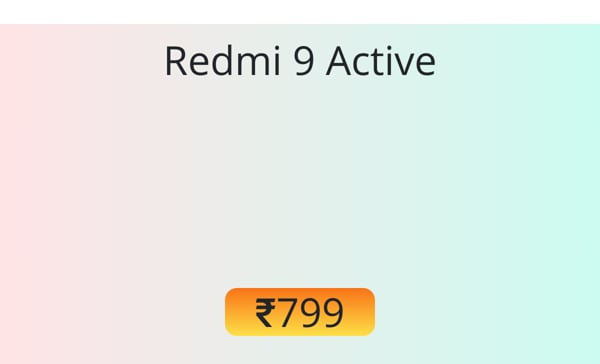 Redmi 9 Active Battery Price official