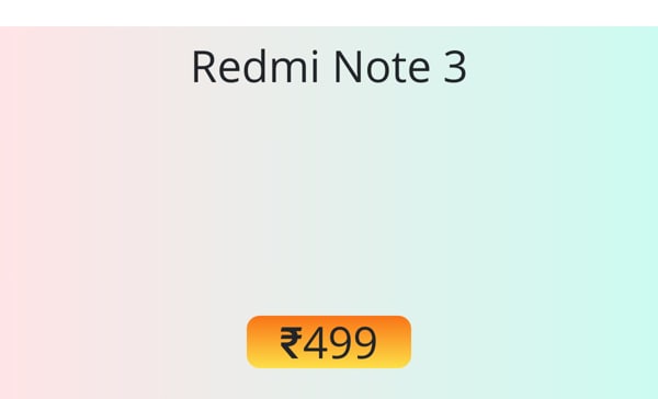 Redmi Note 3 Battery Price official