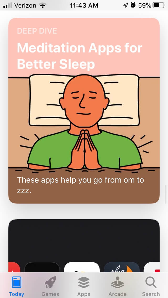 App Store Meditation App Features