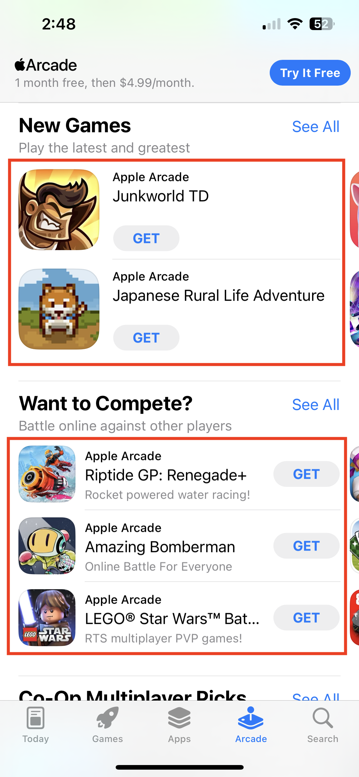 apple arcade app icons highlighted 