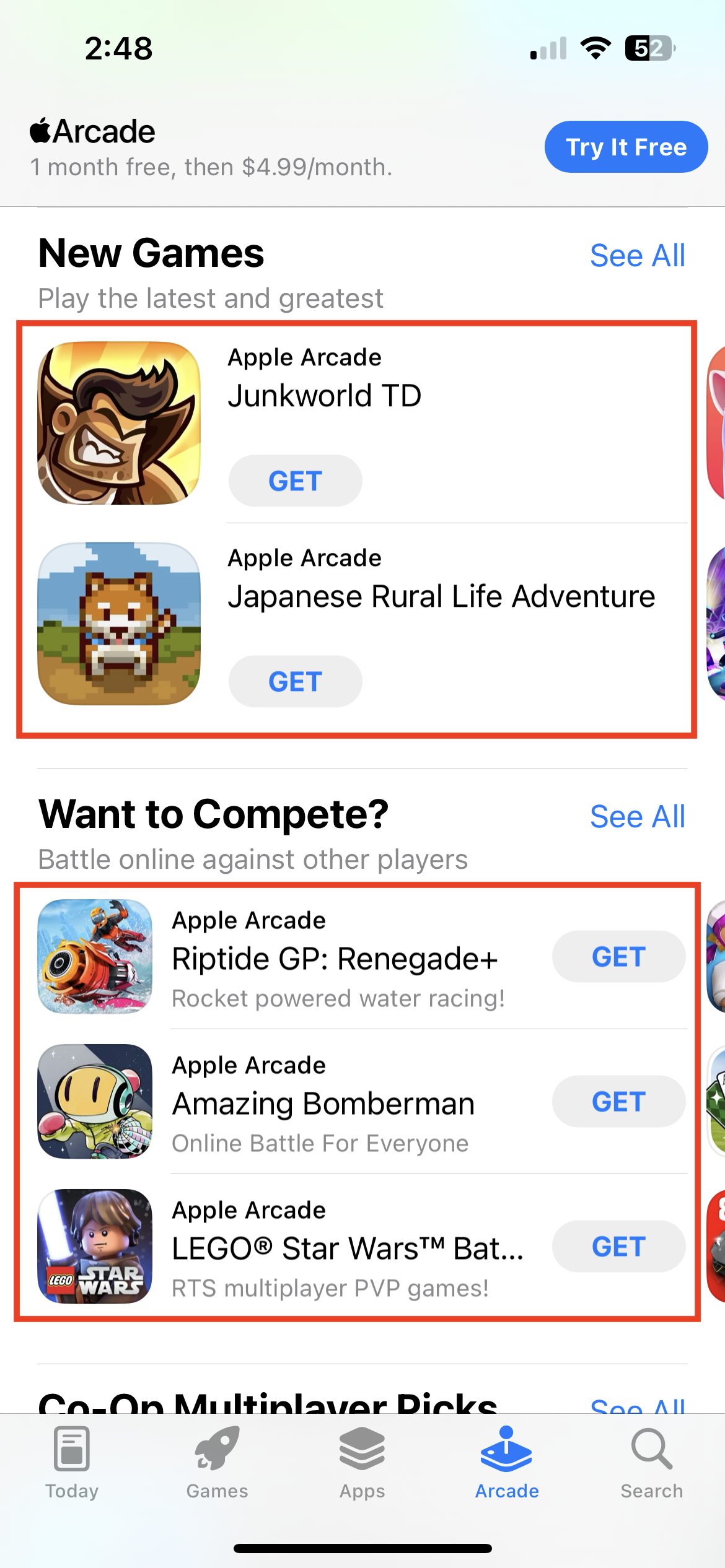 apple arcade app icons highlighted 