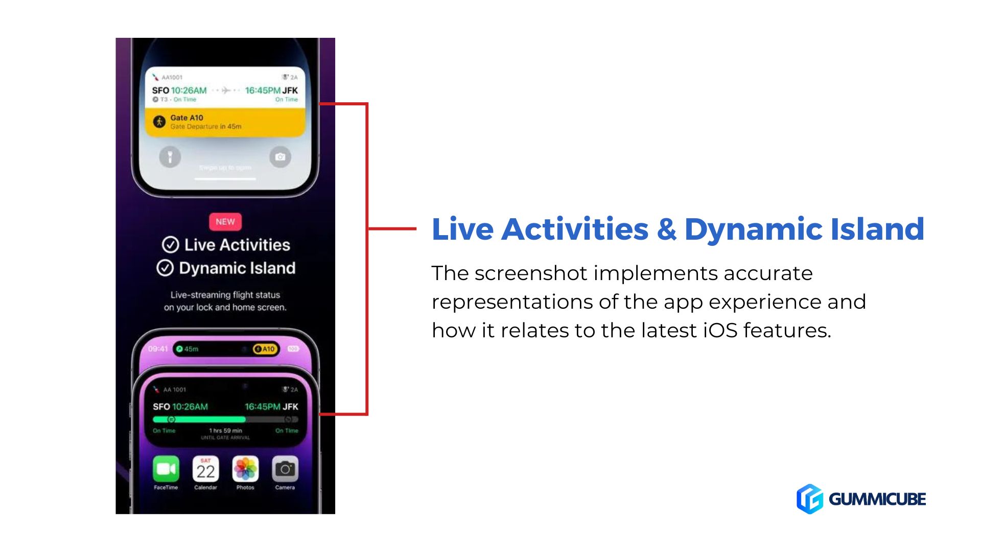 flighty app store screenshots live activities and dynamic island