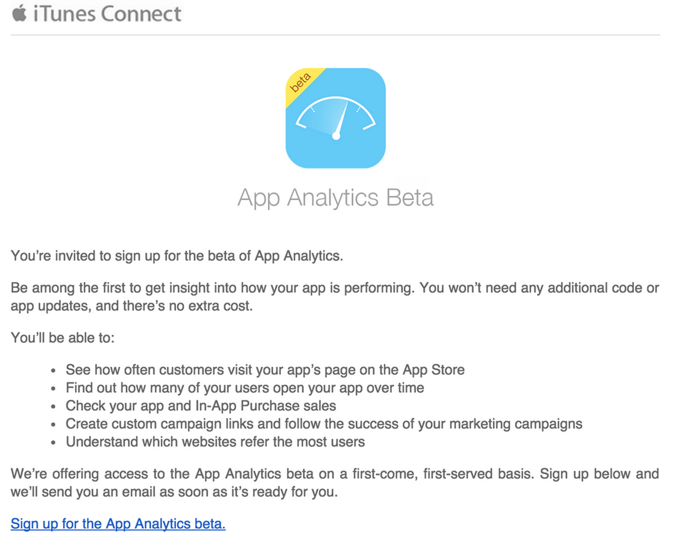 Apple Analytics Have Arrived