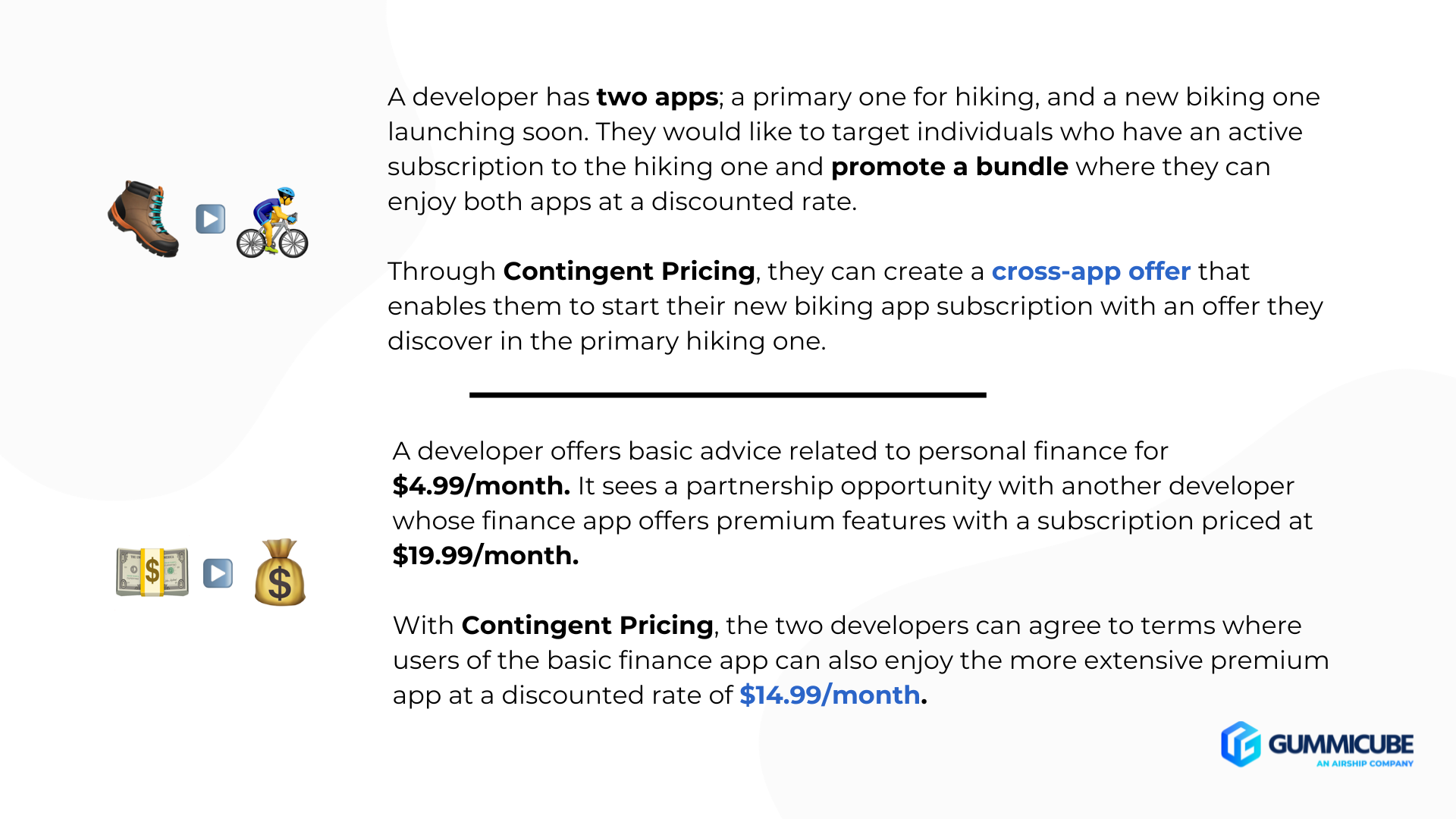 apple contingent pricing cross app offers