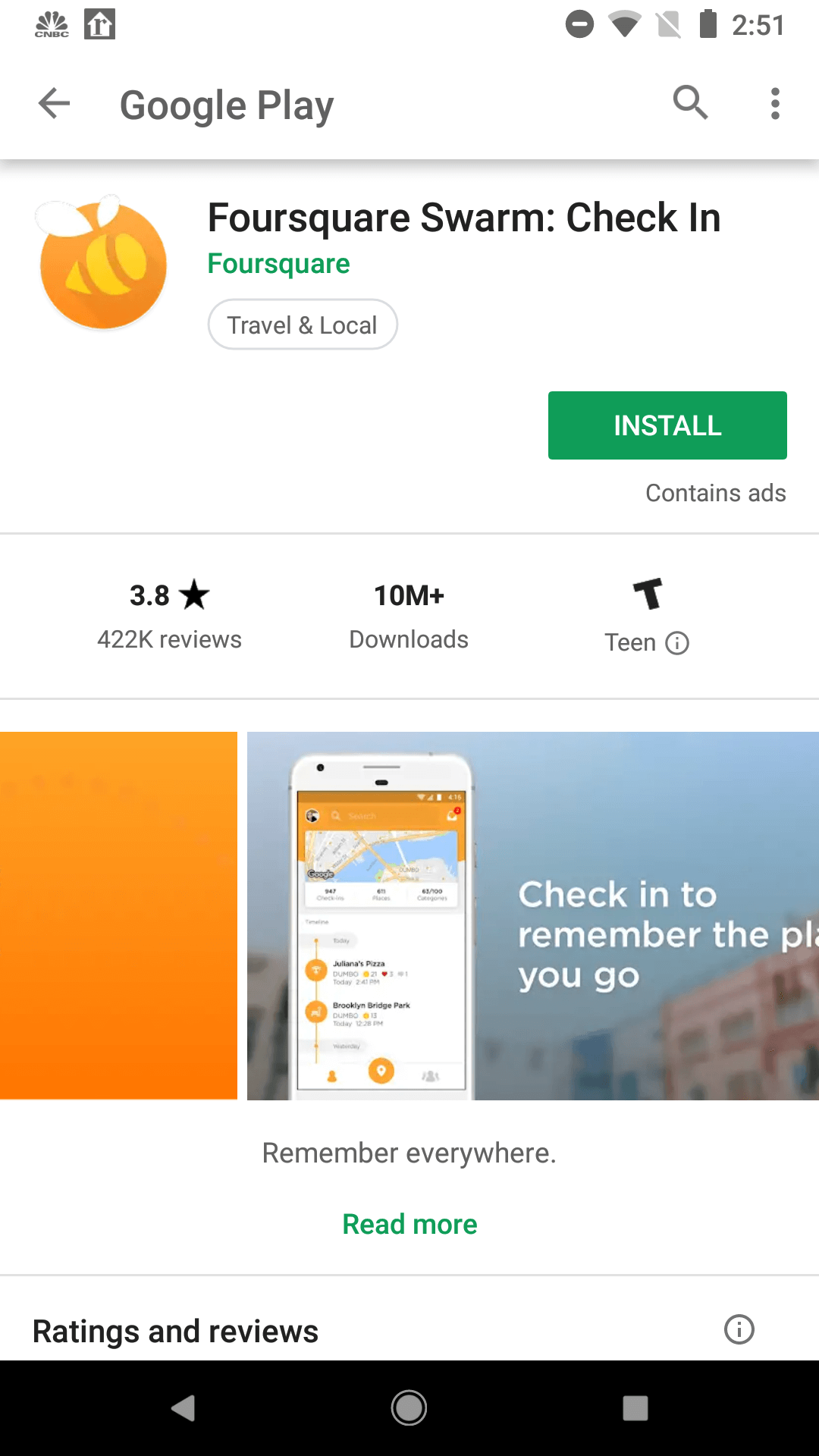 Foursquare Swarm Google Play