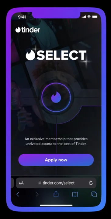 tinder select subscription